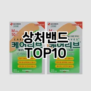 상처밴드 추천 순위 TOP10 구매 가이드 12월 5주차