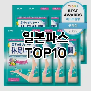 일본파스 추천 순위 TOP10 구매 가이드 12월 5주차