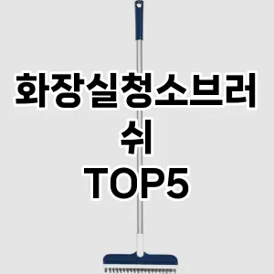 [눌러봐용] 화장실청소브러쉬 추천 순위 TOP5 구매가이드